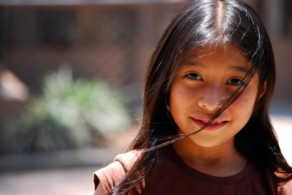 A young girl